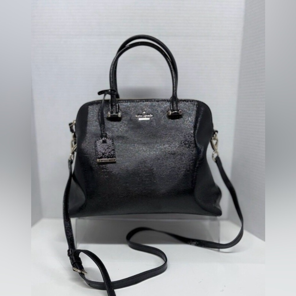 Kate Spade New York Cedar Street Margot Satchel Black Patent Leather crossbody